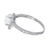 Peter Suchy .70 Carat Pear Moonstone Diamond Halo White Gold Engagement Ring