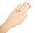 .93 Carat Princess Cut Diamond Halo 14k Rose Gold Engagement Ring