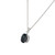 GIA Certified 5.44 Carat Oval Sapphire Diamond White Gold Pendant Necklace