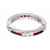 Byard F. Brogan .15 Carat Diamond Ruby Platinum Eternity Band Wedding Ring