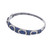 Bellari 4.15 Carat Blue Sapphire Diamond White Gold Bangle Bracelet