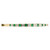 1.20 Carat Emerald Diamond Bar Set Yellow Gold Hinged Bangle Bracelet
