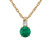 Peter Suchy GIA Certified 1.08 Carat Emerald Diamond Gold Pendant Necklace
