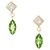 Peter Suchy .73 Carat Tsavorite Garnet Diamond Yellow Gold Dangle Earrings