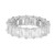 9.02 Carat Lab Grown Diamond 14k White Gold Eternity Band Ring
