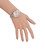 Rolex Rose Gold Diamond Bezel Datejust Ladies Wristwatch