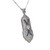 .3 Carat Diamond Synthetic Sapphire 14k White Gold Pendant Necklace
