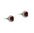 2.30 Carat Garnet Diamond 14k White Gold Halo Earrings