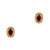 Peter Suchy .75 Carat Ruby Diamond Yellow Gold Earrings