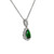 Peter Suchy .66 Carat Garnet Diamond White Gold Pendant Necklace