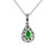 Peter Suchy .66 Carat Garnet Diamond White Gold Pendant Necklace