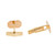 Yellow Gold Blue Enamel Border Cufflinks