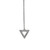.15 Carat Diamond White Gold Pyramid Triangle Pendant Necklace