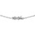 Cartier .35 Carat Diamond 18k White Gold Double Heart Pendant Necklace