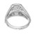 Peter Suchy 1.54 Carat Lab Grown Princess Diamond Halo 14k White Gold Engagement Ring