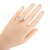 Peter Suchy 1.54 Carat Lab Grown Princess Diamond Halo 14k White Gold Engagement Ring