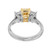 1.07 Lab Grown Radiant Cut Emerald cuty Diamond Platinum 18k Yellow Gold Engagement Ring