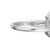 8.08 Carat Lab Grown Emerald Cut Baguette Diamond 14k White Gold Engagement Ring