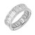 5.61 Carat Lab Grown Emerald Cut Diamond Platinum Eternity Band Ring