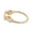 2.07 Carat Lab Grown Round Baguette Diamond Yellow Gold Three Stone Engagement Ring