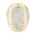 David Yurman 1.00 Carat Pave Diamond Gold Silver Albion Cocktail Ring