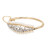 Art Deco .50 Carat Diamond Pearl Two Tone Gold Bracelet