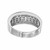 2.50 Carat Baguette Diamond Cluster 14k White Gold Band Ring