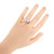 2.50 Carat Baguette Diamond Cluster 14k White Gold Band Ring