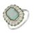 GIA Certified 1.90 Carat Emerald Diamond Halo Two Tone Gold Art Deco Ring