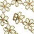 74.00 Carat Peridot 14k Yellow Gold Flower Necklace