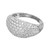2.00 Carat Round Diamond White Gold Dome Cluster Ring