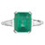 Peter Suchy GIA Certified 2.38 Carat Emerald Diamond White Gold Ring