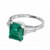 Peter Suchy GIA Certified 2.38 Carat Emerald Diamond White Gold Ring