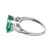 Peter Suchy GIA Certified 2.38 Carat Emerald Diamond White Gold Ring