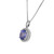 Peter Suchy GIA Certified 2.62 Carat Sapphire Diamond White Gold Necklace