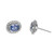 Peter Suchy GIA Certified 2.27 Carat Oval Sapphire Diamond White Gold Earrings