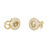 Chopard .76 Carat Diamond 18k Yellow Gold Happy Diamond Clip Post Earrings