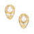 .20 Carat Diamond Pearl 18k Yellow Gold Tear Drop Clip Post Earrings
