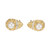 .20 Carat Diamond Pearl 18k Yellow Gold Tear Drop Clip Post Earrings