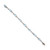 4.75 Carat Oval Aquamarine Diamond 18k White Gold Bracelet