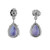 Peter Suchy 3.35 Carat Pear Tanzanite Diamond 18k White Gold Dangle Earrings