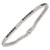 2.15 Carat Round Sapphire Diamond 14k White Gold Tennis Bracelet