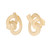 Angela Cummings 18k Yellow Gold Textured Knot Lever Back Clip Post Earrings