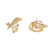 Angela Cummings 18k Yellow Gold Textured Knot Lever Back Clip Post Earrings