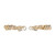 18k Tri Color Gold Layered Spiral Design Dangle Clip Post Earrings