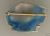 Peter Suchy Carved Blue White Druzy Quartz 14k Yellow Gold Pin