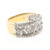 Estate 1965 14k Pierced White Gold 42 Round Diamond Pave Set Band Ring Size 5.75