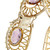 5.40 Carat Oval Amethyst Gold Hinged Bracelet