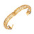  28.30 Carat Diamond Sapphire Three-Row Yellow Gold Hinged Bangle Bracelet