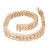 8.00 Carat Round Two Row Brown Diamond Gold Bracelet